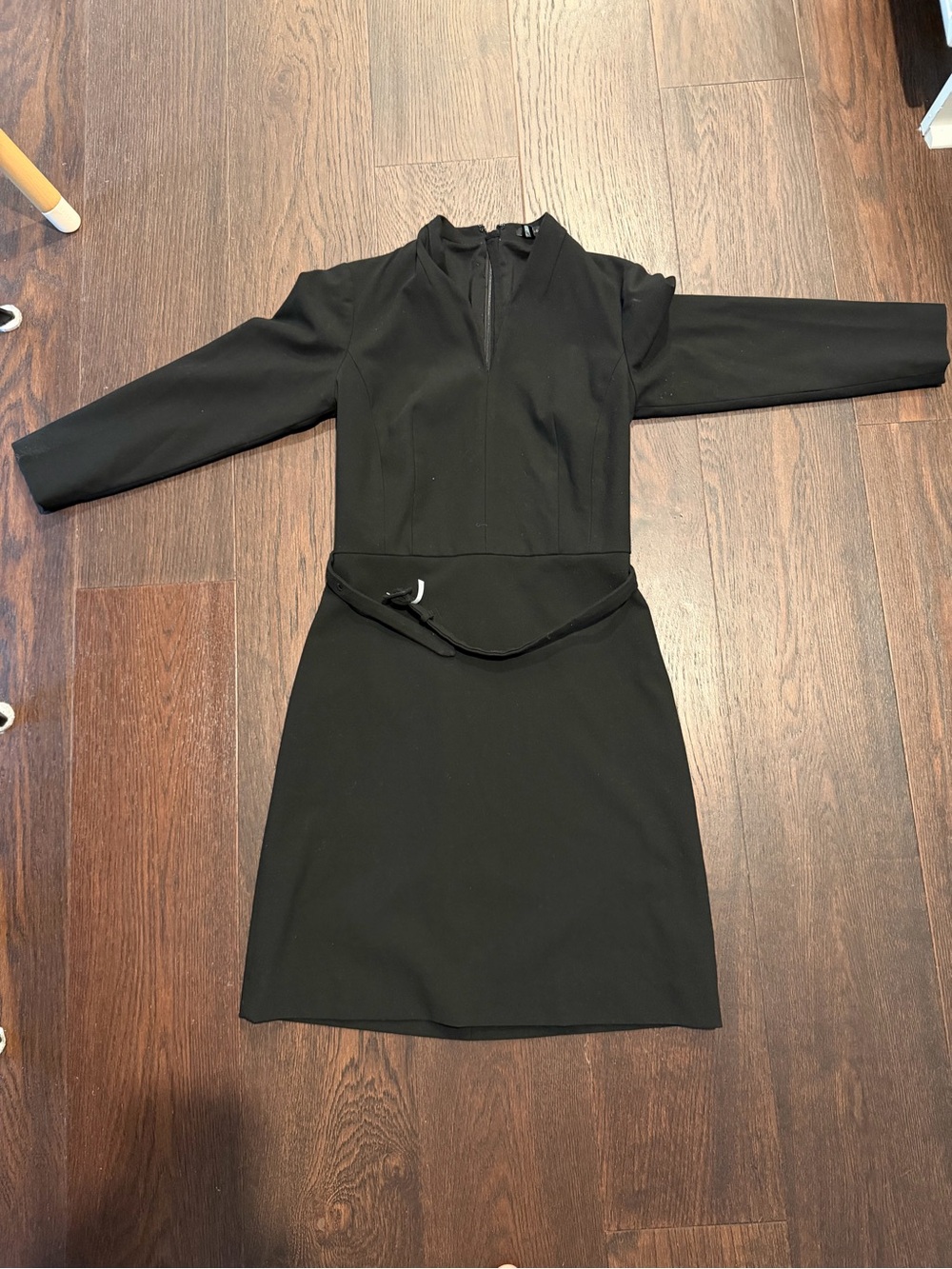 Ann Taylor Black Mini Dress with Waist Detail